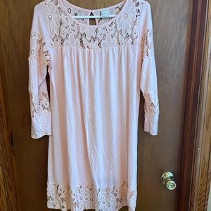 HerShe Pink T-shirt Dress or Shirt for some   XL